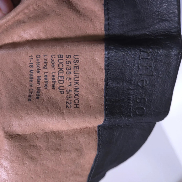 Gentle Souls by Kenneth Cole Buckled Up Size 5.5 Leather Knee High Moto Boot - Picture 6 of 7